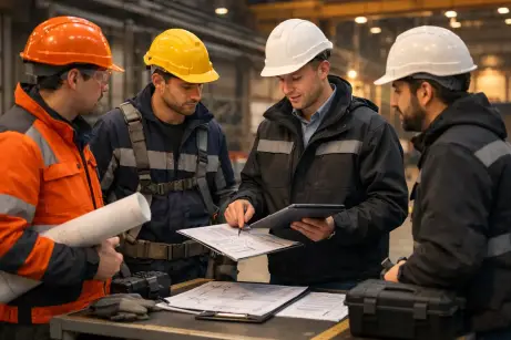 Fachkräfte aus Polen bei einer professionell vorbereiteten Entsendung