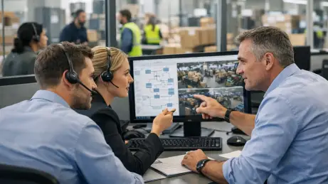 Externes Team koordiniert einen ausgelagerten Prozess gemeinsam mit dem Unternehmen