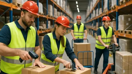 Mitarbeiter aus Polen in Logistik und Lager