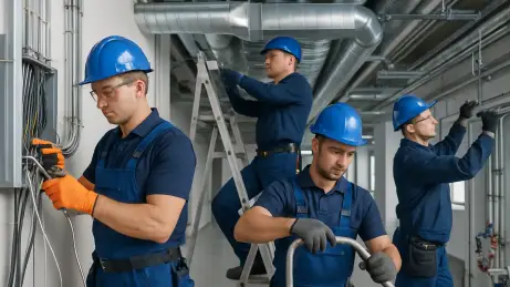 Mitarbeiter aus Polen bei Elektro HKLS und Montage