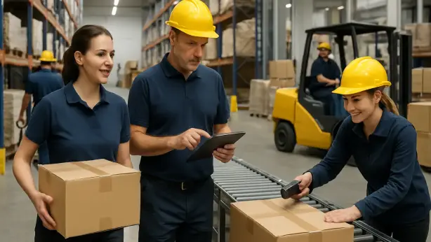 Mitarbeiter fur Produktion Lager und Logistik