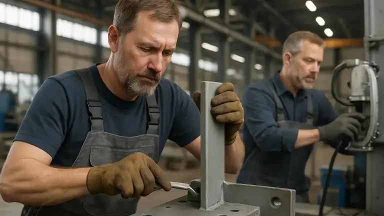 Subunternehmer für Metallbau und Industriemontage in einer Werkhalle